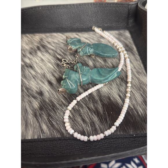 Vintage Sterling Silver Mexico Green Donkey Burro Brooch Double Duet Sweater Pin - Picture 6 of 12